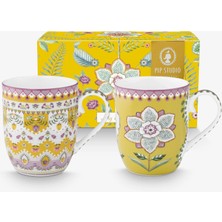 Pip Studio Lily & Lotus Sarı Porselen Kupa Seti 145 ml