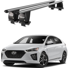 Today Auto Royal Hyundai Ioniq (2016 ve Sonrası) Uyumlu Gri Ara Atkı Port Bagaj Tavan Barı