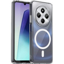 Xmpdby Newface Xiaomi Redmi 14C Combo Sert Şeffaf Magsafe Kapak - Şeffaf