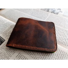 Mahfuz Gerçek Deri Tamamen El Emeği Cüzdan 22CM*8CM * 1 Kağıt Para Alanı 4 Kart Bölmesi DAK22