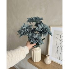 Bakburaya Yapay Çiçekçilik 7 Dallı Mavi Gri Yapay Yıldız Çiçeği Organizasyon ve Dekorasyon Aranjmanı