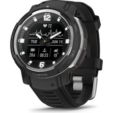 Garmin Instinct Crossover, Rugged Hybrid Akıllı Saat, Analog Hands And Digital Display, Blackwatch