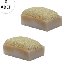 2 Adet Doğal Kabak Lifli Keçi Sütü Sabunu