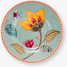 Pip Studio Fantasy Blooming Tales Mavi Porselen Petit Four Tabağı 12 cm