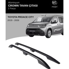 Turtle Toyota Proace Cıty 2019-2026 Kısa Şasi Crown Tavan Çıtası -Siyah (Kısa Şasi)