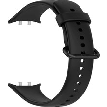 Caseonn Honor Watch 5 ile Uyumlu Kordon Esnek Spor Silikon Kayış Siyah