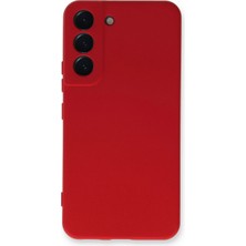 Pileli Store  Samsung Galaxy S23 Kılıf Nano Içi Kadife Silikon - Kırmızı