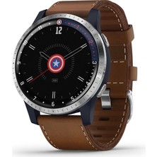Garmin Legacy Hero Series, Marvel Captain America Inspired Premium Akıllı Saat, Captain America Inspired App Experience