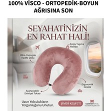 Armegeda Visco, Seyahat, Boyun, Yastığı, Rahat, Uyku,Pembe. Kadifemsi Yastık
