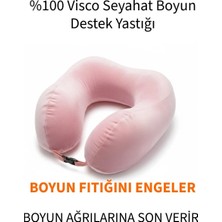 Armegeda Visco, Seyahat, Boyun, Yastığı, Rahat, Uyku, Pembe, Kadifemsi