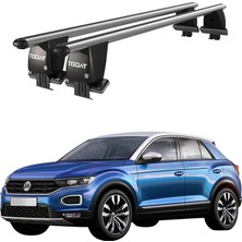 Today Auto Royal Volkswagen T-Roc (2018 ve Sonrası) Uyumlu Gri Ara Atkı Port Bagaj Tavan Barı