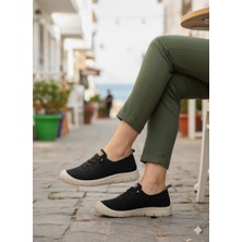 Pepita B667 Keten Lastik Bağcıklı Esnek Memory Foam Taban Kadın Ayakkabı