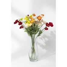 Luxe Floral Gelincik 15 Dal = 60 Çiçek (Tek Dalda 4 Baş) Dekoratif Yapay Çiçek 60CM Uzunluk