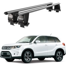 Today Auto Royal Suzuki Vitara (2015 ve Sonrası) Uyumlu Gri Ara Atkı Port Bagaj Tavan Barı