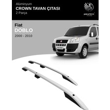 Turtle Fıat Doblo 2002-2010 Crown Tavan Çıtası - Gri