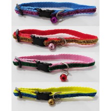 Nunbell Kedi Çok Renkli Zilli Tasma Hrb-019