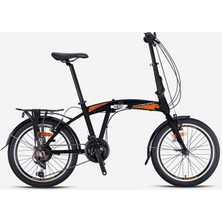 Kron Fd 2000 20 Jant Katlanabilir Bisiklet 21 Vites - V.b - Siyah - Gri/turuncu