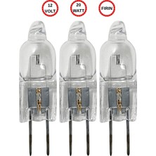 Avarson (3 Adet) Ledvance 12VOLT 20W SARI Işık G4 Duylu Fırın Ampulü