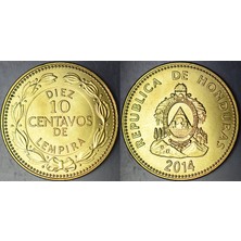 Banknoting Honduras 10 Centavos 2014 Çil.