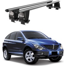 Today Auto Royal Ssangyong Actyon (2005-2010) Uyumlu Gri Ara Atkı Port Bagaj Tavan Barı