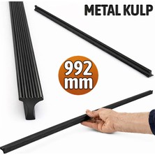 Badem10 Foça Mat Siyah Çekmece Kulp 992 mm Uzun Dolap Kulpu Modern Şerit Tasarım Mutfak Banyo Mobilya Kulpu