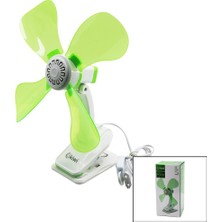 Pileli Store Kiwi KFAN-7604 2in1= Mandallı - Masa Üstü Vantilatör 180° AKROBAT9W - Çap: 32CM 4-Renkli P