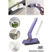 Tonkut Döner Başlıklı Cımbızlı Temizlik Fırçası 360° Dar Alan ve Detay Temizleme Fırçası