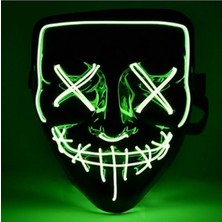 Pileli Store LED Işıklı Yeşil Maske