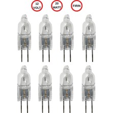 Avarson (8 Adet) Ledvance 12VOLT 20W SARI Işık G4 Duylu Fırın Ampulü