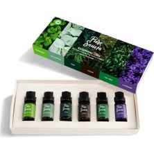 Pure Sauna Saf 6’lı Uçucu Yağ Seti - Özel Seçki Buhurdanlık ve Difüzör Kokus