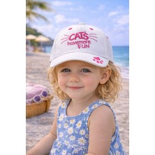 Aydın Şapkacınız 1-3 Yaş Kız Çocuk Siperli Şapka Cırtlı Ayarlanabilir Günlük Kullanım