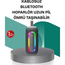 Pileli Store Renkli LED Işıklı Kablosuz Hoparlör IP67 Sertifikalı