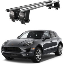 Today Auto Royal Porsche Macan (2013 ve Sonrası) Uyumlu Gri Ara Atkı Port Bagaj Tavan Barı