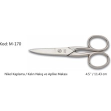 Pileli Store Rose Europe Kalın Nakış Makası Süper Kalite No:4.5 11,43 cm