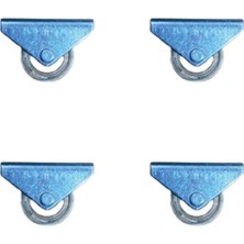 Pileli Store Furç Sabit Teker - 28MM - Şeffaf HKS235 - 4 Adet