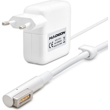 Pileli Store 14.5V 3.15A 45W Laptop Adaptörü - L Tip - Macbook Uyumlu - Beyaz HD8802