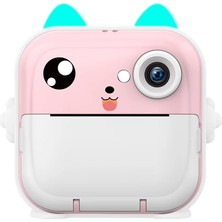 Pileli Store Anlık Termal Yazıcılı Dijital Çocuk Kamerası 2.0 Inc Hd Şipşak Fotoğraf Makinesi AE110 Pemb