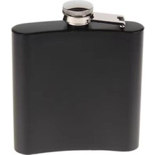 Pileli Store Siyah 6 Oz Çelik Cep Içki Kanyak Matarası