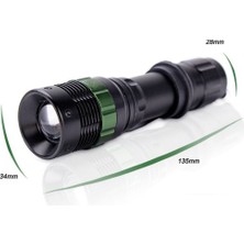 Pileli Store Zoomlu Oto Şarjlı El Feneri WT-012