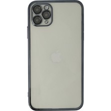 Pileli Store  iPhone 11 Pro Kılıf Razer Lensli Silikon - Siyah