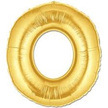 Pileli Store O Harf Folyo Balon Altın Renk 40 Inç