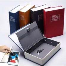 Pileli Store Kitap Şeklinde Gizli Kasa Kilitli kumbara Büyük Boy