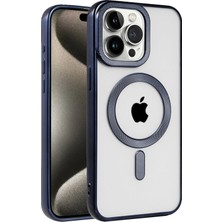 Pileli Store  iPhone 15 Pro Max Kılıf Kronos Magsafe Kapak - Lacivert