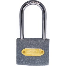 Pileli Store Eko Gri Döküm Uzun Kancalı Asma Kilit 38MM