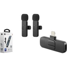 Pileli Store Kablosuz Çift Mikrofon Lıghtnıng Siyah HDX2784