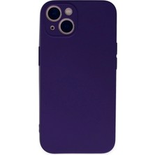 Pileli Store  iPhone 13 Mini Kılıf Nano Içi Kadife Silikon - Mor