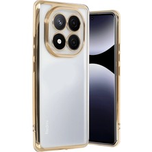 Pileli Store  Xiaomi Redmi Note 14 Pro Plus Kılıf Razer Lensli Silikon - Gold