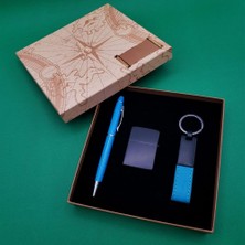 Pileli Store Turkuaz Kalem Çakmak ve Anahtarlık