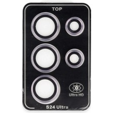 Pileli Store  Samsung Galaxy S24 Ultra Pvd Metal Kamera Lens - Pembe