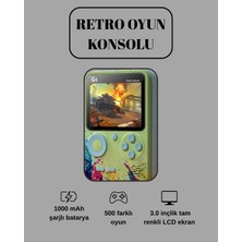 Pileli Store G5 Game Box Retro Mini Oyun Konsolu – 500 Dahili Oyun